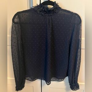 Zara Navy blue blouse
